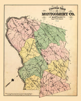 1879 Map of Montgomery County Maryland