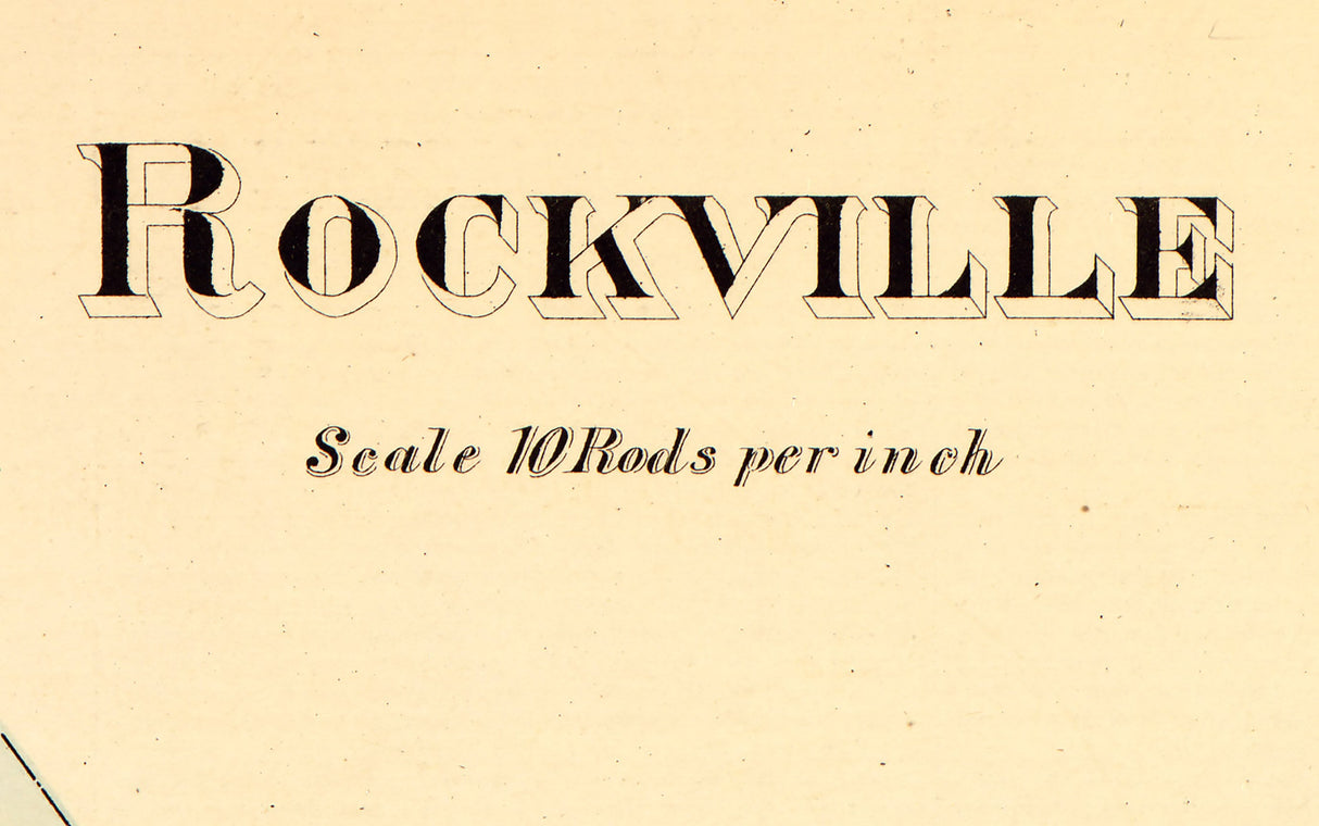 1879 Map of Rockville Maryland