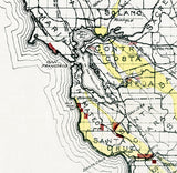 1900 Map of the California Oil Fields