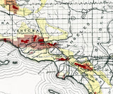 1900 Map of the California Oil Fields