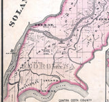 1885 Map of Sacramento County California