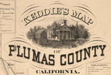 1892 Map of Plumas County California