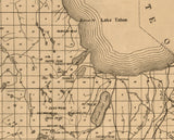 1909 Map of El Dorado County California