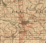 1909 Map of El Dorado County California