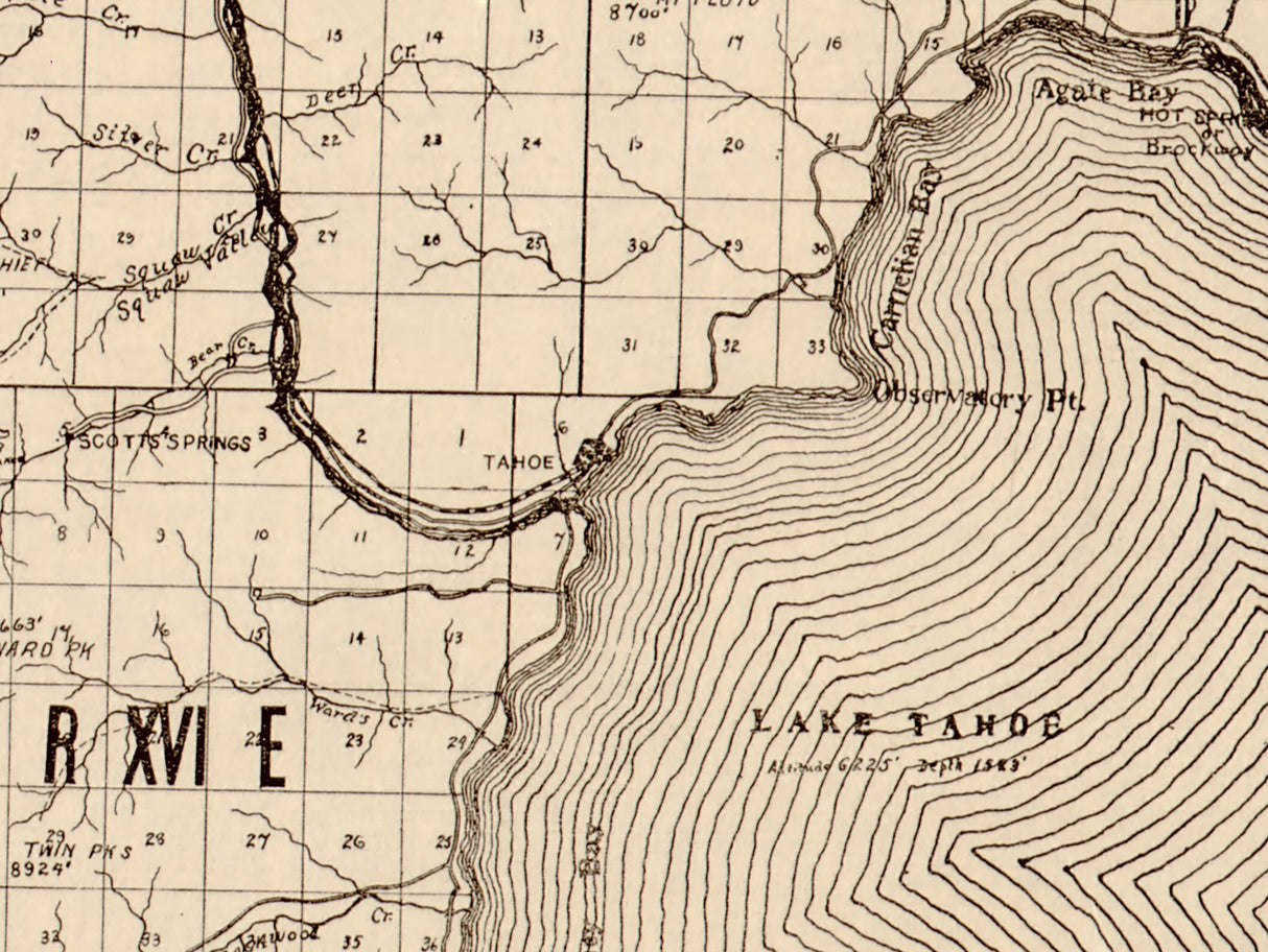 1902 Map of Placer County California