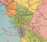 1915 Map of California Counties