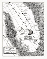 1921 Map of the San Joaquin Valley Oil Fields California