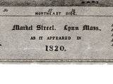 1820 Panoramic Map of Lynn Massachusetts