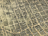 1877 Panoramic Map of Fall River Massachusetts