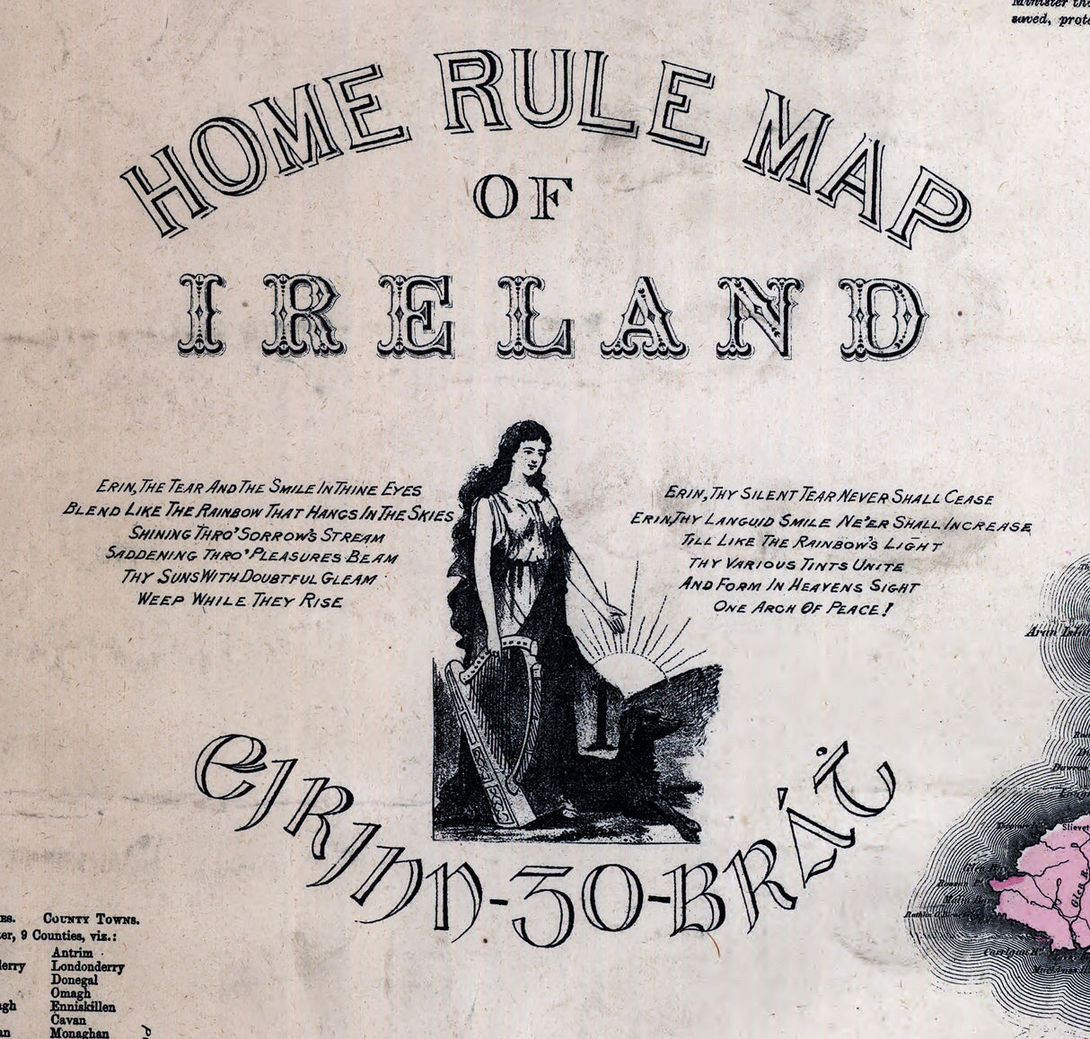 1893 Map of Ireland