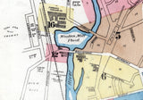 1887 Town Map of Fitchburg Worcester County Massachusetts