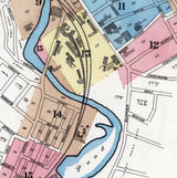 1887 Town Map of Fitchburg Worcester County Massachusetts
