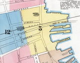 1888 Town Map of Newburyport Essex County Massachusetts