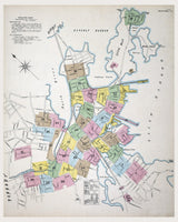 1890 Town Map of Salem Essex County Massachusetts