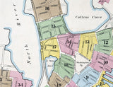 1890 Town Map of Salem Essex County Massachusetts