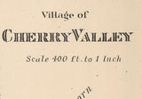 1886 Map of Cherry Valley Winnebago County Illinois