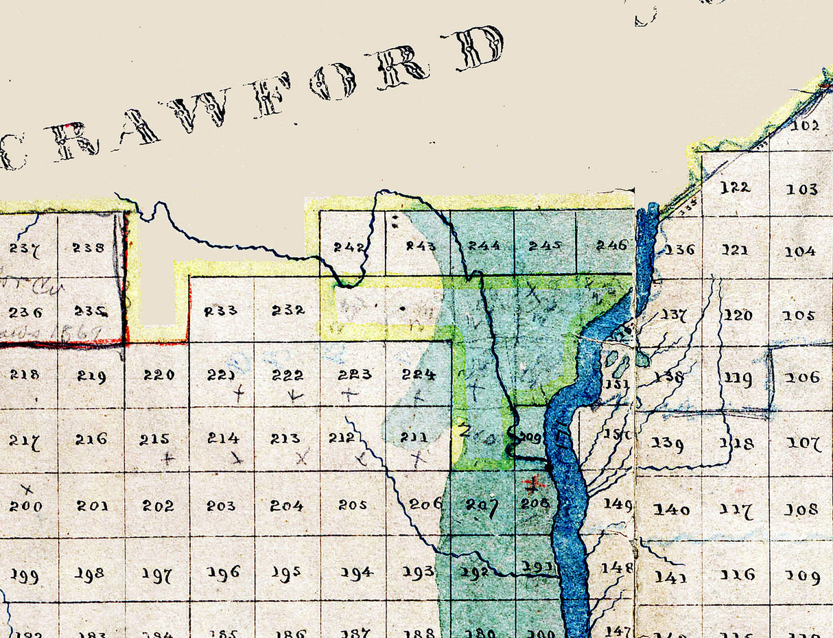 1871 Map of Macon County Georgia