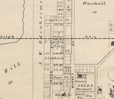 1875 Map of Marcus Hook Delaware County Pennsylvania