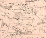 1875 Map of Newtown Township Delaware County Pennsylvania