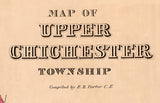 1875 Map of Upper Chichester Township Delaware County Pennsylvania