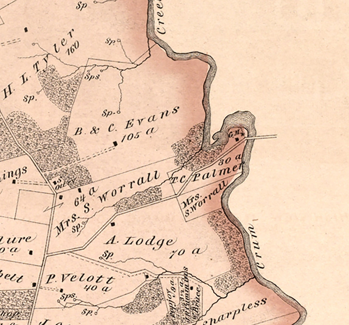 1875 Map of Upper Providence Township Delaware County Pennsylvania