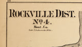 1879 Map of Rockville Township Montgomery County Maryland