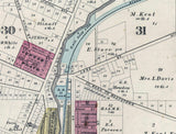 1874 Map of Kent Portage County Ohio