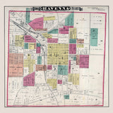 1874 Map of Ravenna Portage County Ohio