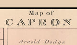 1886 Map of Capron Boone County Illinois