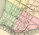 1873 Map of Parkersburg West Virginia