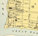 1873 Map of Pt Pleasant Mason County West Virginia