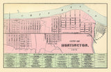 1873 Map of Huntington West Virginia