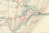 1867 Map Battle of Antietam Sharpsburg Maryland and Harpers Ferry