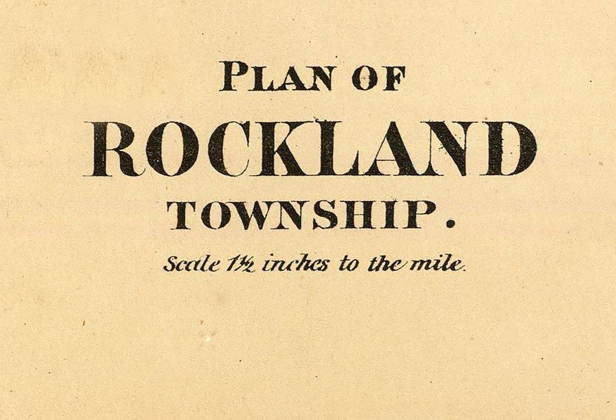 1865 Map of Rockland Township Venango County Pennsylvania Oil Region