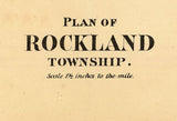 1865 Map of Rockland Township Venango County Pennsylvania Oil Region