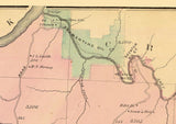 1865 Map of Rockland Township Venango County Pennsylvania Oil Region