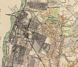 1863 Map of Petersburg Virginia Civil War