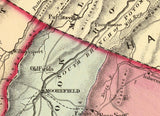 1873 Map of Grant and Hardy County West Virginia