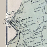 1886 Map of Clay District Wood County West Virginia