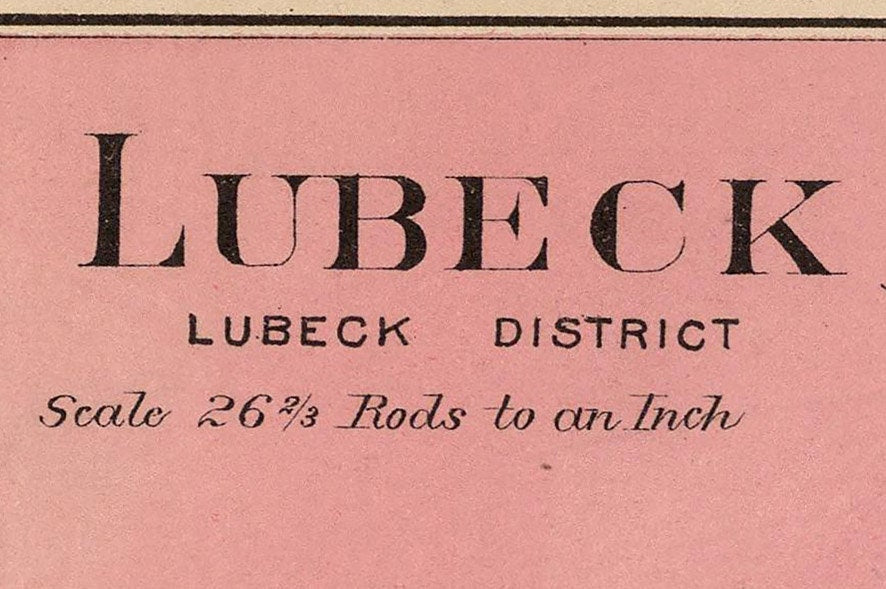 1886 Map of Lubeck West Virginia