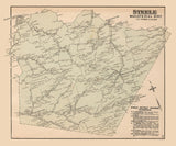 1886 Map of Steele District Wood County West Virginia