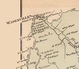 1886 Map of Steele District Wood County West Virginia