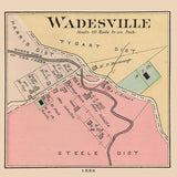 1886 Map of Wadesville West Virginia