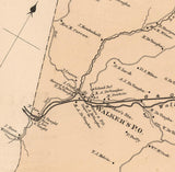 1886 Map of Walker District Wood County West Virginia