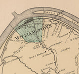 1886 Map of Williams District Wood County West Virginia