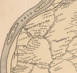 1886 Map of Williams District Wood County West Virginia