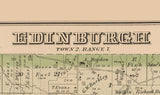 1874 Map of Edinburgh Township Portage County Ohio