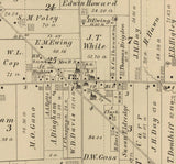 1874 Map of Edinburgh Township Portage County Ohio