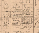 1874 Map of Windham Township Portage County Ohio