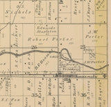 1886 Map of Bonus Township Boone County Illinois